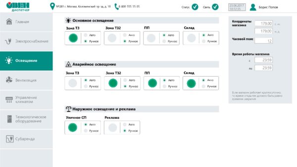 диспетчеризация магазина телемеханика лайт