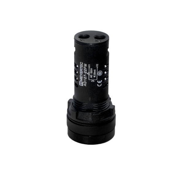MT22-FM220E - Зуммер без подсветки, 80дБ, черный, 220V AС, IP65, пластик