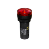 MT22-SM220E - Зуммер с подсветкой, 80дБ, красный, 220V AС, IP65, пластик