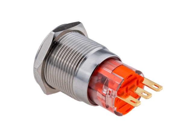 MT67-F11 - Кнопка без подсветки, с фиксацией, 1NO+1NC, IP67