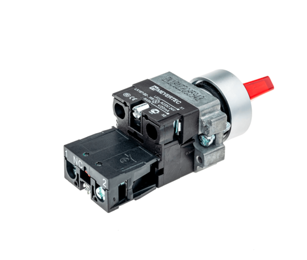 MTB2-BK2461 - Переключатель с подсветкой, с фиксацией, 24V AC/DC, красный, 2 положения, 1NC