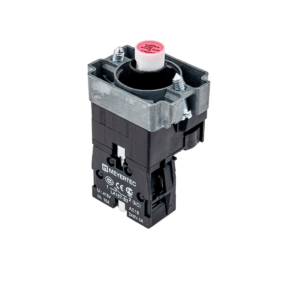 MTB2-BW614 - Основание с подсветкой 1NC красный 24V, металл