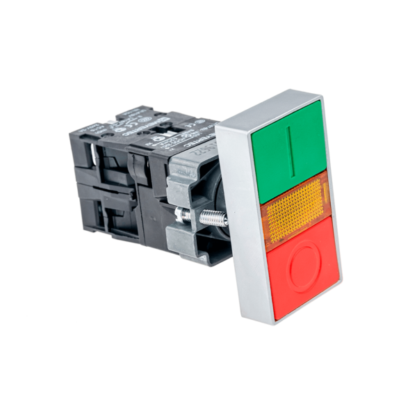 MTB2-BW8363 - Кнопка двойная с подсветкой 220V