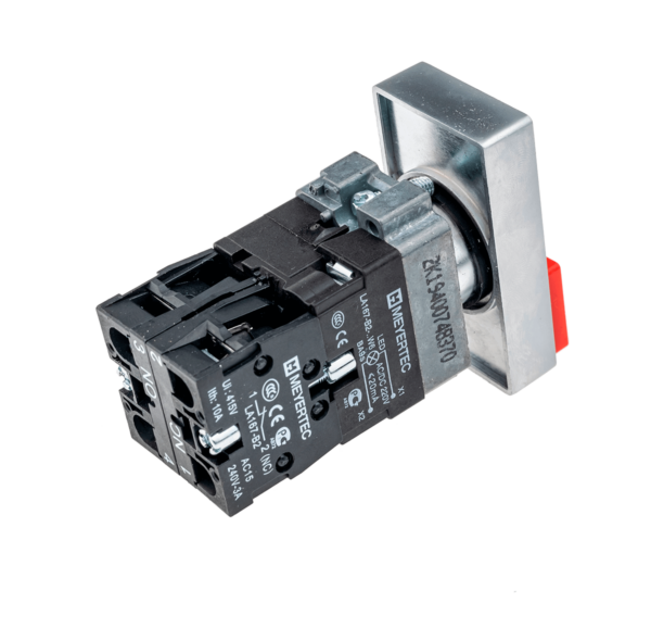 MTB2-BW8461 - Кнопка двойная с подсветкой 24V, выступающий толкатель