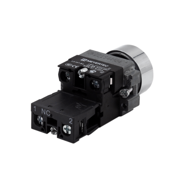 MTB2-BWF3472 - Кнопка плоская красная с подсветкой,  24V AC/DC, 1NС, IP67, металл