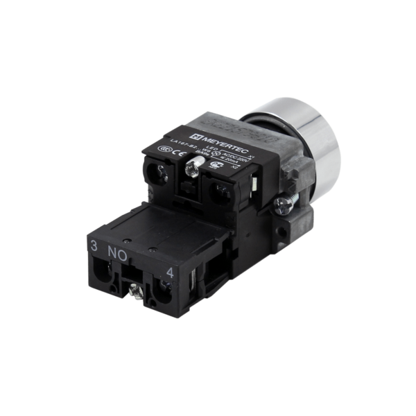 MTB2-BWF3571 - Кнопка плоская желтая с подсветкой, 24V AC/DC, 1NO, IP67, металл
