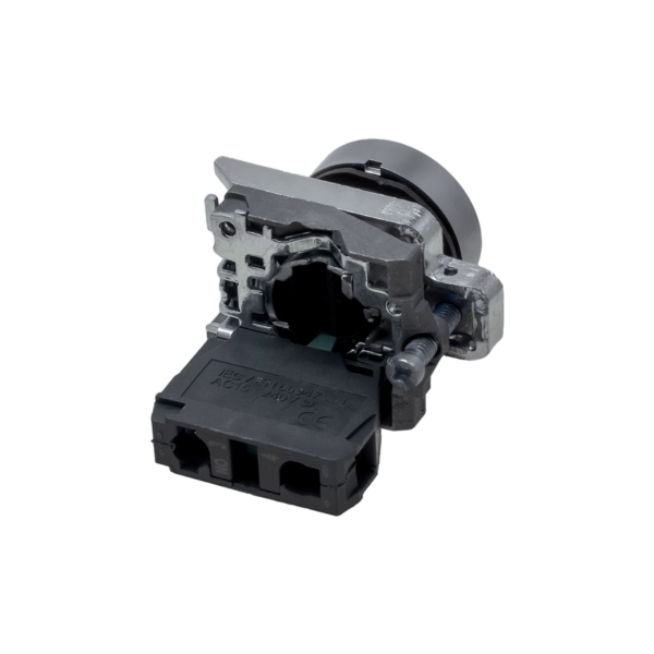MTB4-BA12551 - Кнопка плоская белая, маркировка "стрелка вверх", 1NO, IP65, металл