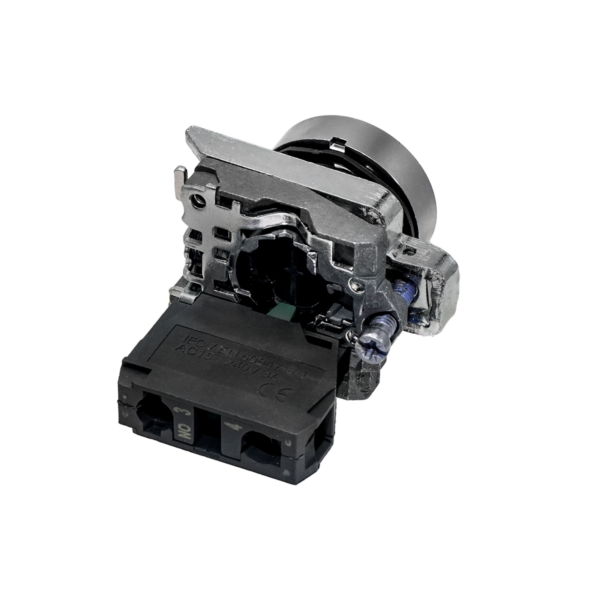 MTB4-BA31541 - Кнопка плоская зеленая, маркировка "II", 1NO, IP65, металл