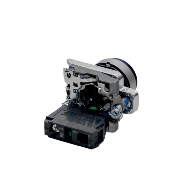 MTB4-BL21 - Кнопка выступающая черная, 1NO, IP65, металл