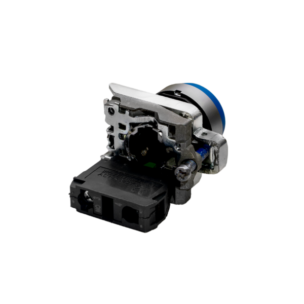 MTB4-BL61 - Кнопка выступающая синяя,  1NO, IP65, металл