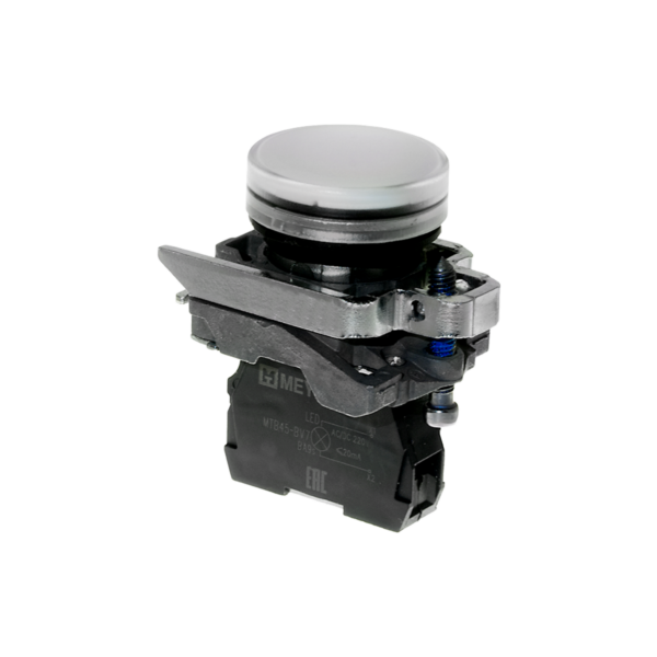 MTB4-BV713 - Лампа сигнальная белая, 220V AС/DC, IP65, металл