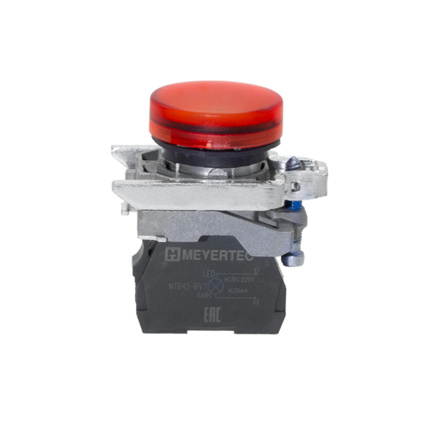 MTB4-BV743 - Лампа сигнальная красная, 220V AС/DC, IP65, металл
