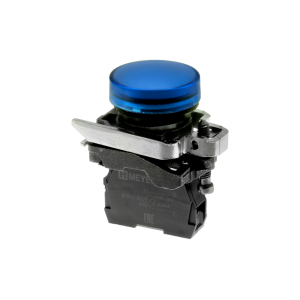 MTB4-BV763 - Лампа сигнальная синяя, 220V AС/DC, IP65, металл