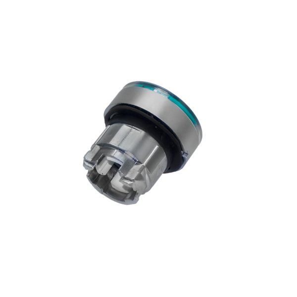 MTB4-BW336C - Головка кнопки с подсветкой, зеленая, IP65, металл
