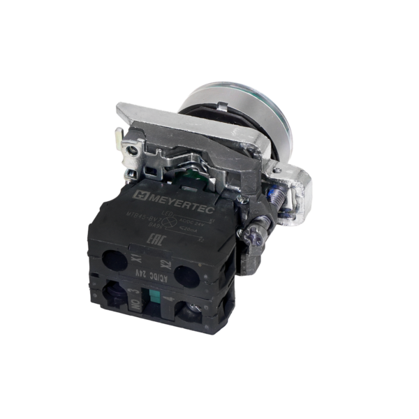 MTB4-BW33711 - Кнопка зеленая с подсветкой, 1NO, 24V AC/DC, IP65, металл