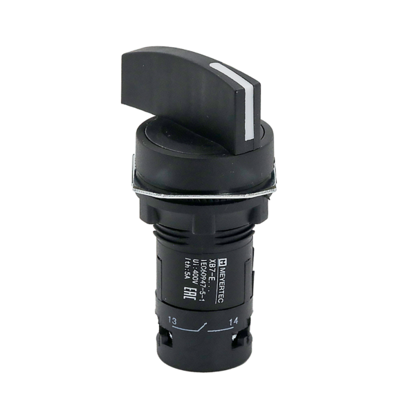 MTB7-EJ45 - Переключатель на 2 положения,  с возвратом, длинная ручка, 1NO+1NC, IP54, пластик