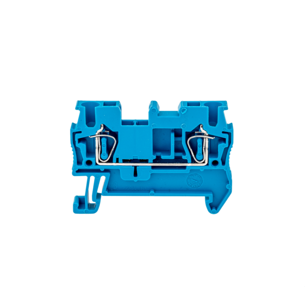 MTS-2.5BL - Клемма пружинная проходная, 2.5 мм², синяя