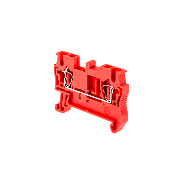 MTS-2.5RD - Клемма пружинная проходная, 2.5 мм², красная