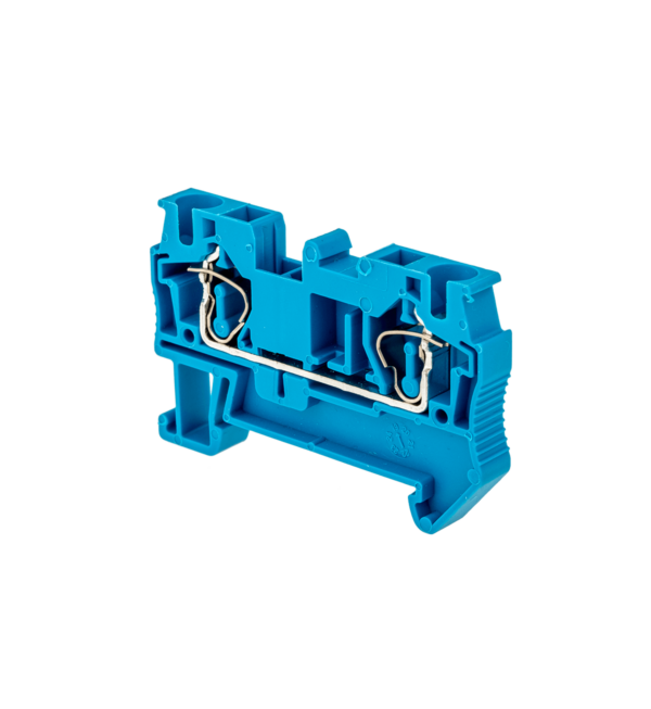 MTS-4BL - Клемма пружинная проходная, 4 мм², синяя