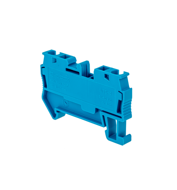 MTS-4BL - Клемма пружинная проходная, 4 мм², синяя