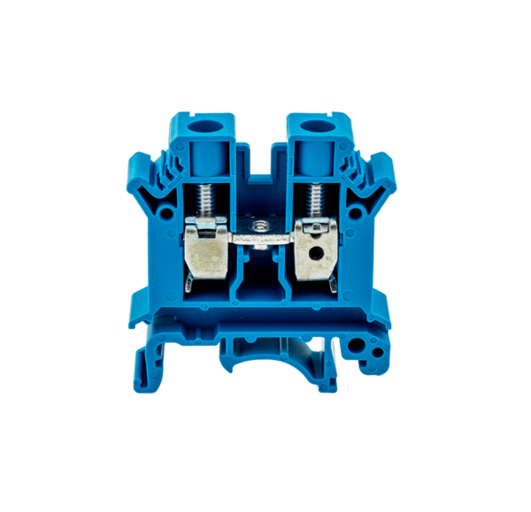 MTU-10BL - Клемма винтовая проходная, 10 мм², синяя