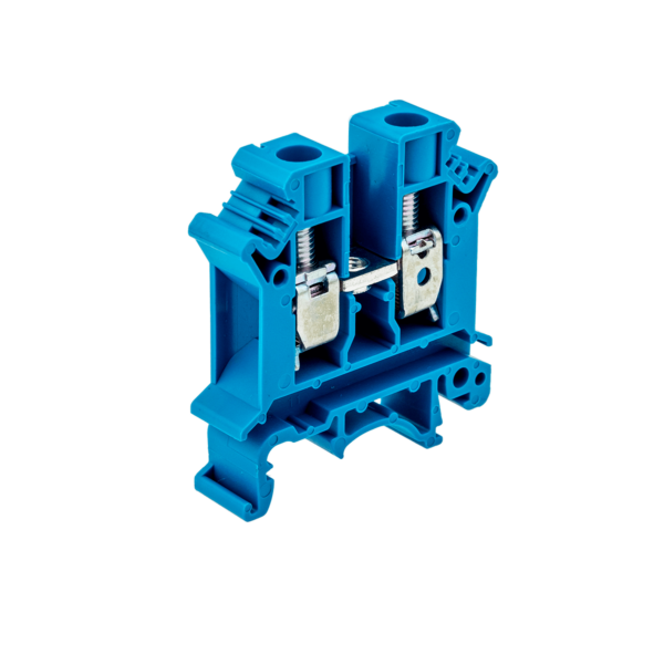 MTU-10BL - Клемма винтовая проходная, 10 мм², синяя