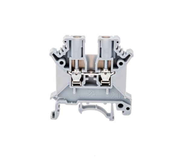 MTU-2.5 - Клемма винтовая проходная, 2.5 мм², серая