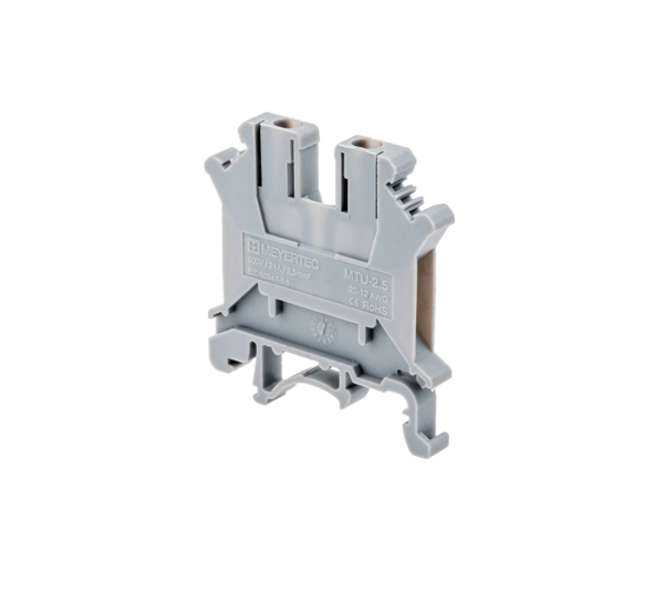 MTU-2.5 - Клемма винтовая проходная, 2.5 мм², серая