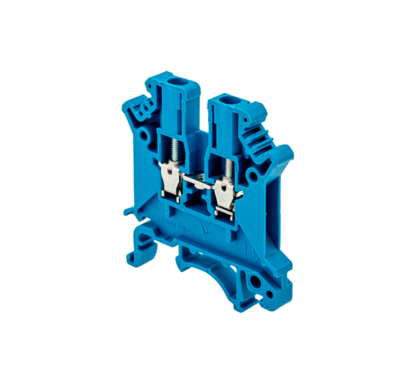 MTU-2.5BL - Клемма винтовая проходная, 2.5 мм², синяя