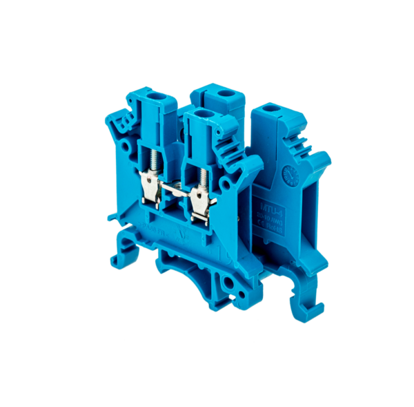 MTU-2.5BL - Клемма винтовая проходная, 2.5 мм², синяя