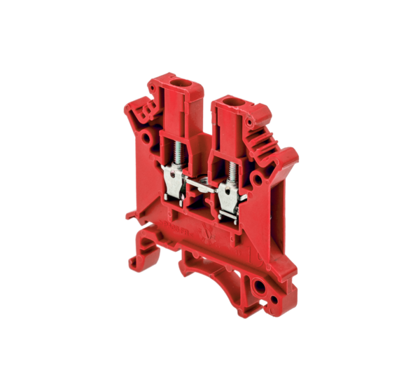MTU-2.5RD - Клемма винтовая проходная, 2.5 мм², красная
