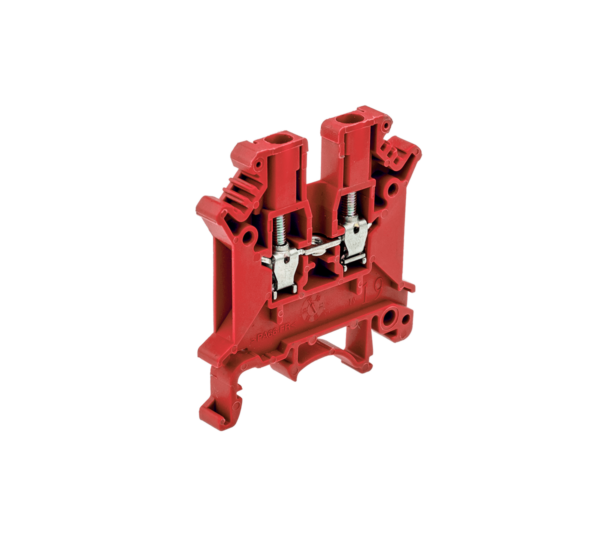MTU-2.5RD - Клемма винтовая проходная, 2.5 мм², красная