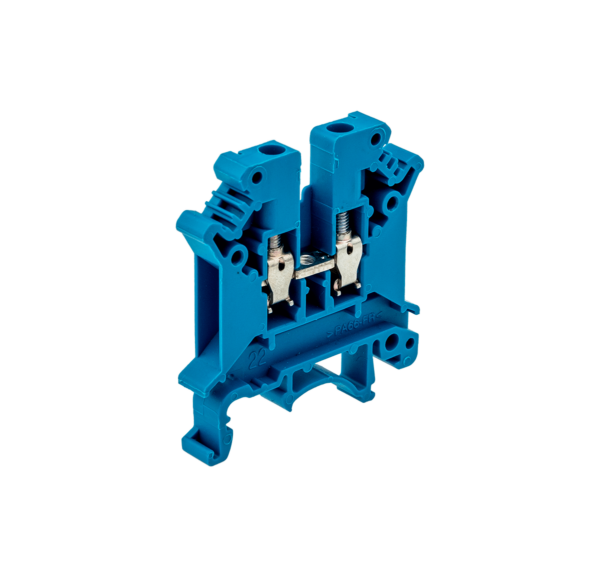 MTU-4BL - Клемма винтовая проходная, 4 мм², синяя