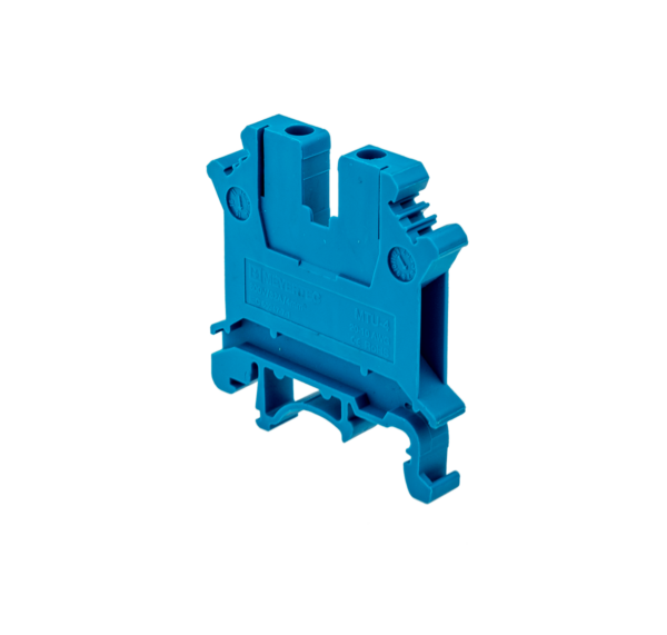 MTU-4BL - Клемма винтовая проходная, 4 мм², синяя