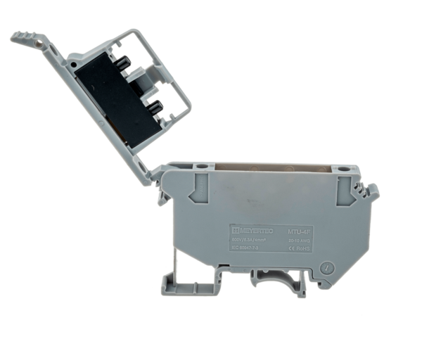 MTU-4F - Клемма винтовая с держателем предохранителя, 4 мм², серая