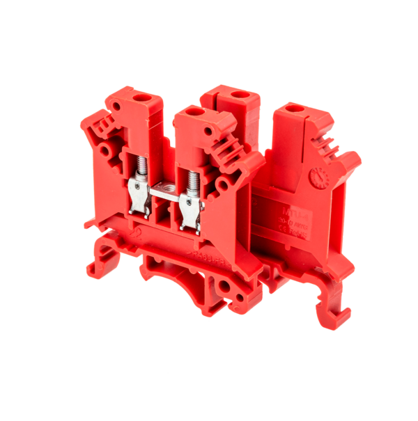 MTU-4RD - Клемма винтовая проходная, 4 мм², красная