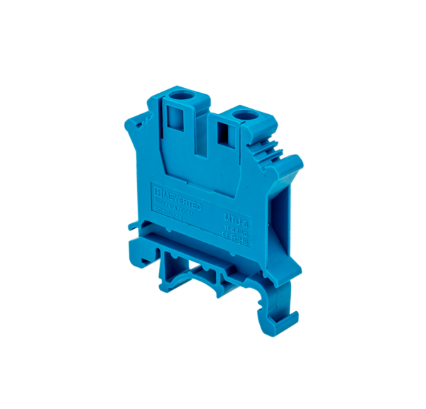 MTU-6BL - Клемма винтовая проходная, 6 мм², синяя