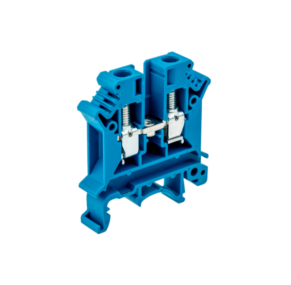 MTU-6BL - Клемма винтовая проходная, 6 мм², синяя