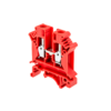 MTU-6RD - Клемма винтовая проходная, 6 мм², красная