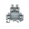 MTU-D2.5 - Клемма винтовая двухуровневая,  2.5 мм², серая