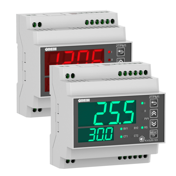 2ТРМ1-Д.У2 обновленный погодозависимый двухканальный регулятор с RS-485