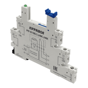 PYF-011BE/3.24DC.24DC - 3-ярусная колодка с винтовыми клеммами для 1-конт. реле SR, белая