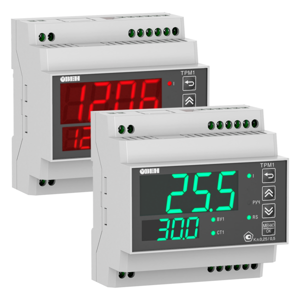 ТРМ1-Д.У2.RS обновленный регулятор с интерфейсом RS-485