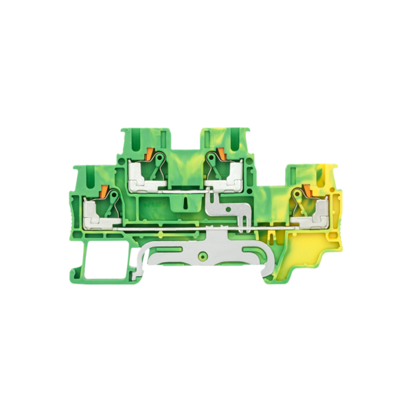 MTP-D2.5PE - Клемма push-in двухуровневая, "Земля" 2.5 мм²