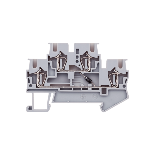 MTS-D2.5DV - Клемма пружинная двухуровневая с диодом, 2.5 мм²