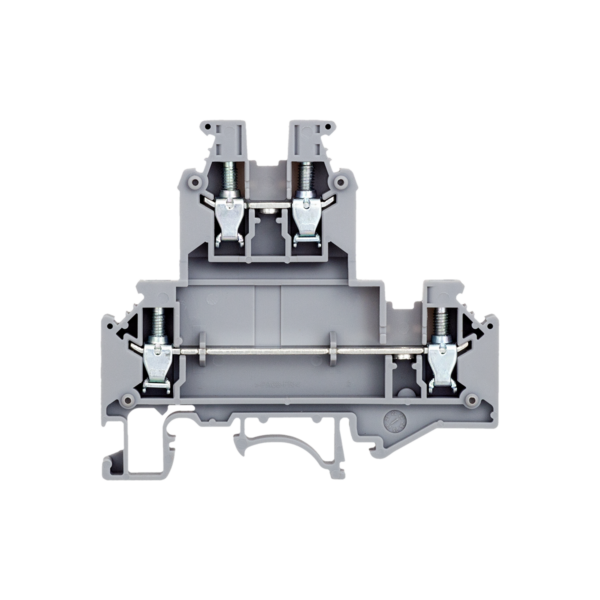 MTU-D4L - Клемма винтовая двухуровневая удлиненная, 4 мм²