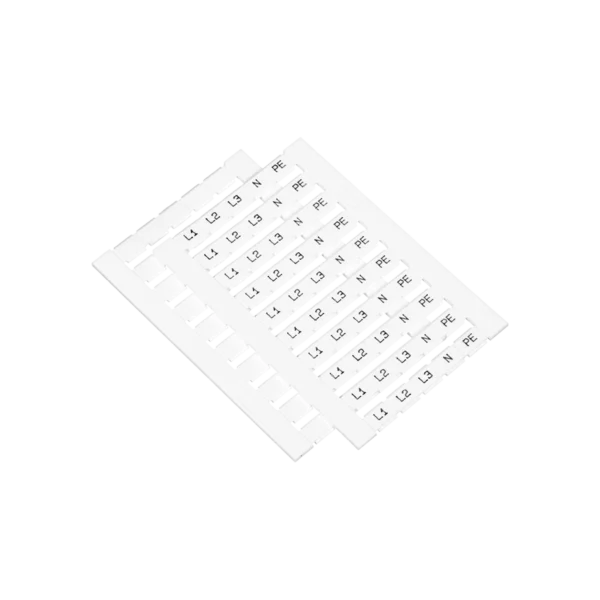 MTS-6ML - Маркировка пружинных клемм 6, 10, 16 мм²,  (L1, L2, L3, N, PE) (уп. 100 шт.)