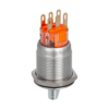 MT67-BD331 - Переключатель в 3 положения с фиксацией, короткая ручка, 2NO, IP67, нержавеющая сталь