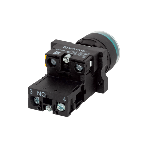 MTB2-EW33611 - Кнопка зеленая с подсветкой, 1NO, 24V AC/DC, IP54, пластик