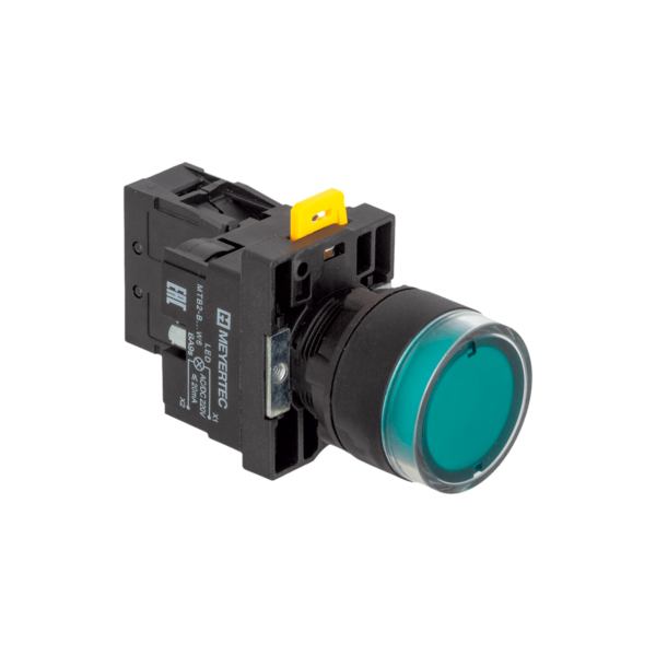 MTB2-EW33613 - Кнопка зеленая с подсветкой, 1NO, 220V AC/DC, IP54, пластик